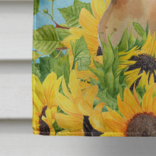 Load image into Gallery viewer, Abyssinian in Sunflowers Flag Canvas House Size CK3147CHF
