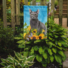 Load image into Gallery viewer, Blue Russian in Sunflowers Garden Flag - Outdoor Decorative Yard Flag CK3151GF