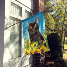 Load image into Gallery viewer, Bombay in Sunflowers Flag Canvas House Size CK3152CHF