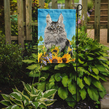 Load image into Gallery viewer, Maine Coon in Sunflowers Garden Flag - Outdoor Decorative Yard Flag CK3154GF