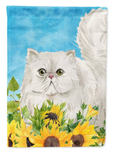 Load image into Gallery viewer, Persian in Sunflowers Garden Flag - Outdoor Decorative Yard Flag CK3155GF