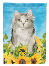 Load image into Gallery viewer, Ragamuffin in Sunflowers Flag Canvas House Size CK3156CHF