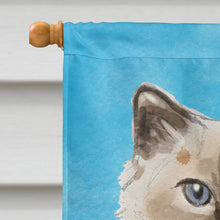 Load image into Gallery viewer, Ragdoll in Sunflowers Flag Canvas House Size CK3157CHF
