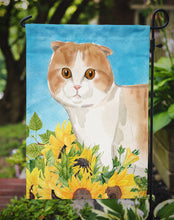 Load image into Gallery viewer, Scottish Fold in Sunflowers Garden Flag - Outdoor Decorative Yard Flag CK3158GF