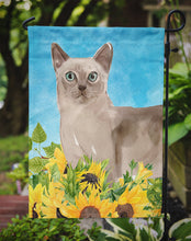 Load image into Gallery viewer, Tonkinese in Sunflowers Garden Flag - Outdoor Decorative Yard Flag CK3161GF