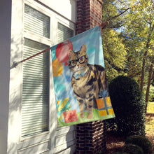 Load image into Gallery viewer, American Shorthair Brown Tabby Happy Birthday Flag Canvas House Size CK3163CHF