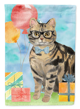Load image into Gallery viewer, American Shorthair Brown Tabby Happy Birthday Flag Canvas House Size CK3163CHF