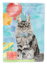 Load image into Gallery viewer, Maine Coon Happy Birthday Flag Canvas House Size CK3169CHF