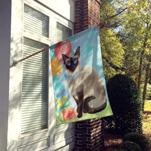 Load image into Gallery viewer, Siamese Happy Birthday Flag Canvas House Size CK3174CHF