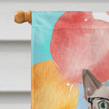 Load image into Gallery viewer, Tonkinese Happy Birthday Flag Canvas House Size CK3176CHF