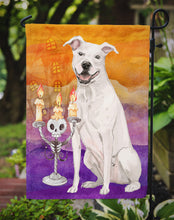 Load image into Gallery viewer, Hallween White Staffordshire Bull Terrier Garden Flag - Outdoor Decorative Yard Flag CK3195GF