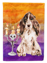 Load image into Gallery viewer, Hallween Chocolate Parti Cocker Spaniel Flag Canvas House Size CK3211CHF