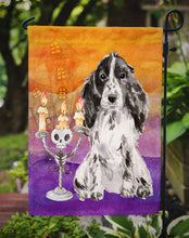 Load image into Gallery viewer, Hallween Black Parti Cocker Spaniel Garden Flag - Outdoor Decorative Yard Flag CK3212GF