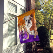Load image into Gallery viewer, Hallween English Bulldog Flag Canvas House Size CK3215CHF