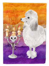 Load image into Gallery viewer, Hallween Silver Poodle Flag Canvas House Size CK3220CHF