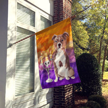 Load image into Gallery viewer, Hallween Red Staffie Bull Flag Canvas House Size CK3226CHF