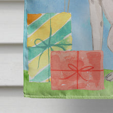 Load image into Gallery viewer, Happy Birthday White Staffordshire Bull Terrier Flag Canvas House Size CK3230CHF