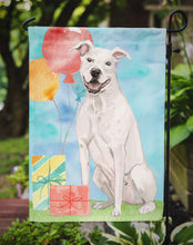 Load image into Gallery viewer, Happy Birthday White Staffordshire Bull Terrier Garden Flag - Outdoor Decorative Yard Flag CK3230GF