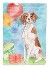 Load image into Gallery viewer, Happy Birthday Brittany Spaniel Garden Flag - Outdoor Decorative Yard Flag CK3233GF