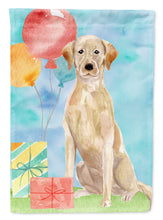 Load image into Gallery viewer, Happy Birthday Yellow Labrador Retriever Flag Canvas House Size CK3235CHF