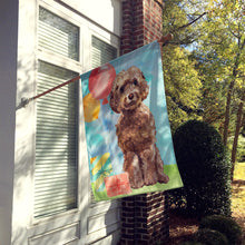 Load image into Gallery viewer, Happy Birthday Brown Cockapoo Flag Canvas House Size CK3243CHF