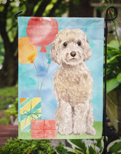 Load image into Gallery viewer, Happy Birthday Champagne Cockapoo Garden Flag - Outdoor Decorative Yard Flag CK3244GF