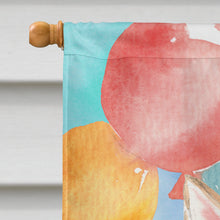 Load image into Gallery viewer, Happy Birthday Corgi Flag Canvas House Size CK3248CHF