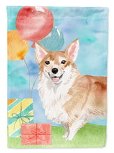 Load image into Gallery viewer, Happy Birthday Corgi Flag Canvas House Size CK3248CHF