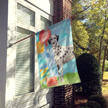 Load image into Gallery viewer, Happy Birthday Dalmatian Flag Canvas House Size CK3249CHF