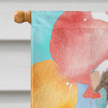 Load image into Gallery viewer, Happy Birthday English Bulldog Flag Canvas House Size CK3250CHF