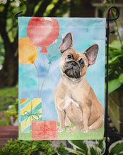 Load image into Gallery viewer, Happy Birthday Fawn French Bulldog Garden Flag - Outdoor Decorative Yard Flag CK3251GF