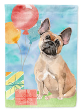 Load image into Gallery viewer, Happy Birthday Fawn French Bulldog Garden Flag - Outdoor Decorative Yard Flag CK3251GF