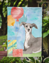 Load image into Gallery viewer, Happy Birthday Italian Greyhound Garden Flag - Outdoor Decorative Yard Flag CK3256GF