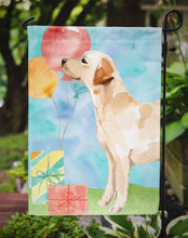 Load image into Gallery viewer, Happy Birthday Labrador Retriever Yellow Garden Flag - Outdoor Decorative Yard Flag CK3257GF