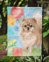 Load image into Gallery viewer, Happy Birthday Pomeranian Garden Flag - Outdoor Decorative Yard Flag CK3259GF