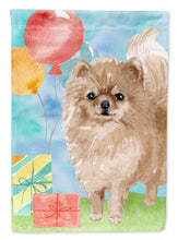 Load image into Gallery viewer, Happy Birthday Pomeranian Garden Flag - Outdoor Decorative Yard Flag CK3259GF