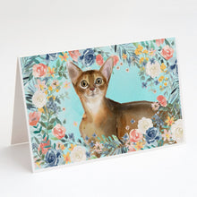 Load image into Gallery viewer, Abyssinian Spring Flowers Greeting Cards -  Blank Note Cards – 8-Pack of Artist-Designed Cards with Envelopes