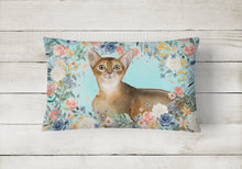 Load image into Gallery viewer, Abyssinian Spring Flowers Canvas Fabric Decorative Pillow CK3386PW1216