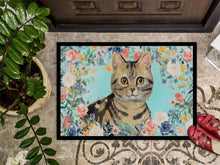 Load image into Gallery viewer, American Shorthair Brown Tabby Spring Flowers Doormat - 24x36 Decorative Floor Mat – Indoor/Outdoor Rug with Artistic Flair CK3387JMAT