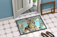Load image into Gallery viewer, American Shorthair Brown Tabby Spring Flowers Doormat - 24x36 Decorative Floor Mat – Indoor/Outdoor Rug with Artistic Flair CK3387JMAT