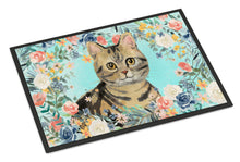 Load image into Gallery viewer, American Shorthair Brown Tabby Spring Flowers Doormat - 24x36 Decorative Floor Mat – Indoor/Outdoor Rug with Artistic Flair CK3387JMAT