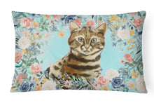 Load image into Gallery viewer, Bengal Spring Flowers Canvas Fabric Decorative Pillow CK3389PW1216
