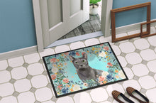 Load image into Gallery viewer, Blue Russian Spring Flowers Doormat - 24x36 Decorative Floor Mat – Indoor/Outdoor Rug with Artistic Flair CK3390JMAT