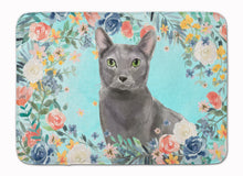 Load image into Gallery viewer, Blue Russian Spring Flowers Machine Washable Memory Foam Mat CK3390RUG