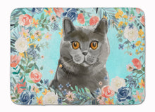Load image into Gallery viewer, British Shorthair Spring Flowers Machine Washable Memory Foam Mat CK3392RUG