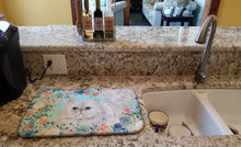 Load image into Gallery viewer, Persian Spring Flowers Dish Drying Mat – Absorbent, Artistic Kitchen Essentials CK3394DDM