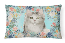 Load image into Gallery viewer, Ragamuffin Spring Flowers Canvas Fabric Decorative Pillow CK3395PW1216