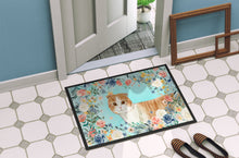 Load image into Gallery viewer, Scottish Fold Spring Flowers Doormat - 24x36 Decorative Floor Mat – Indoor/Outdoor Rug with Artistic Flair CK3397JMAT