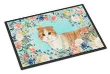 Load image into Gallery viewer, Scottish Fold Spring Flowers Doormat - 18x27 Decorative Floor Mat – Indoor/Outdoor Rug with Artistic Flair CK3397MAT