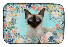 Load image into Gallery viewer, Siamese Spring Flowers Dish Drying Mat – Absorbent, Artistic Kitchen Essentials CK3398DDM
